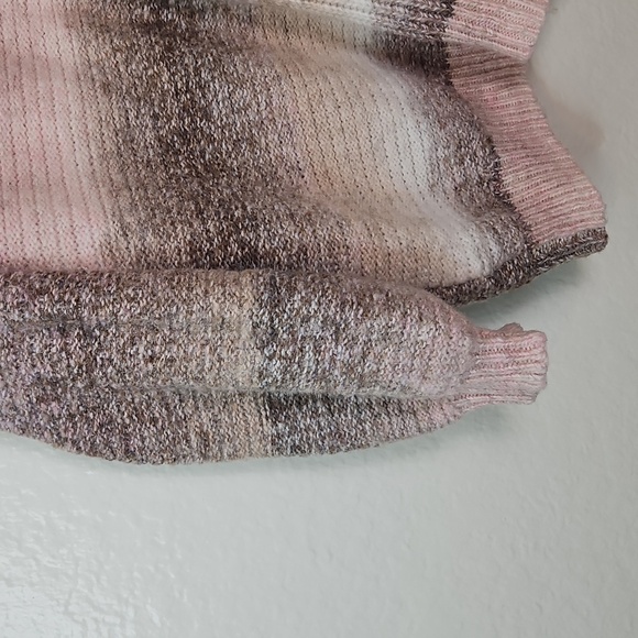 Frye & Co. Open Front Ombre Knit Cardigan Fringe Sleeve Women’s Size L - Picture 10 of 12